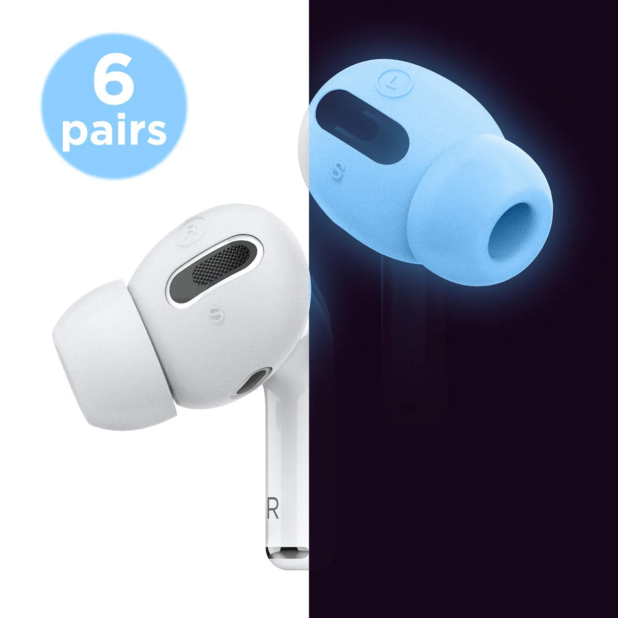 Elago AirPods Pro Earbuds Cover Plus With Integrated Tips - 6 Pairs