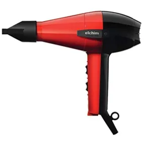 Elchim Professional Hair Dryer - Red and Black