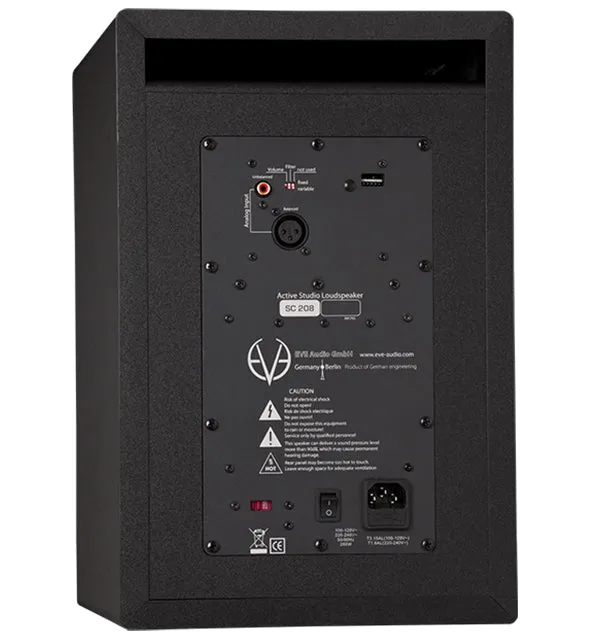 EVE Audio SC208 2-WAY-8"  Professional Active Midfield Studio Monitor Pair