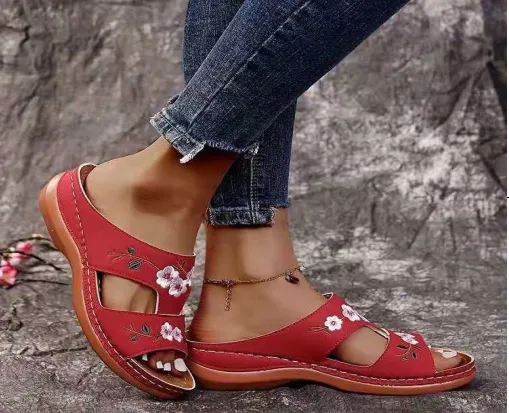 Fashion Slope with Ladies Casual Sandals and Slippers - Women's shoes