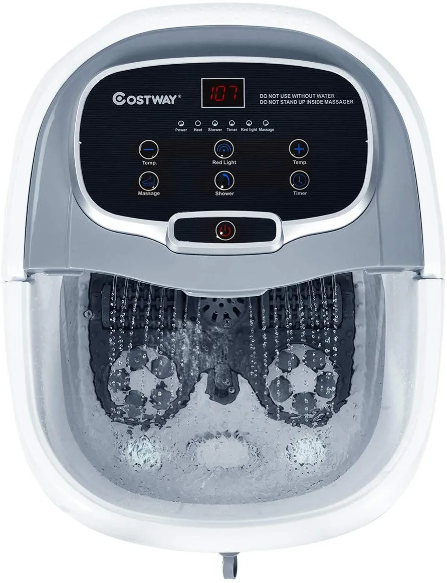 Foot Spa/Bath Massager, with Motorized Rollers, Shiatsu Massage
