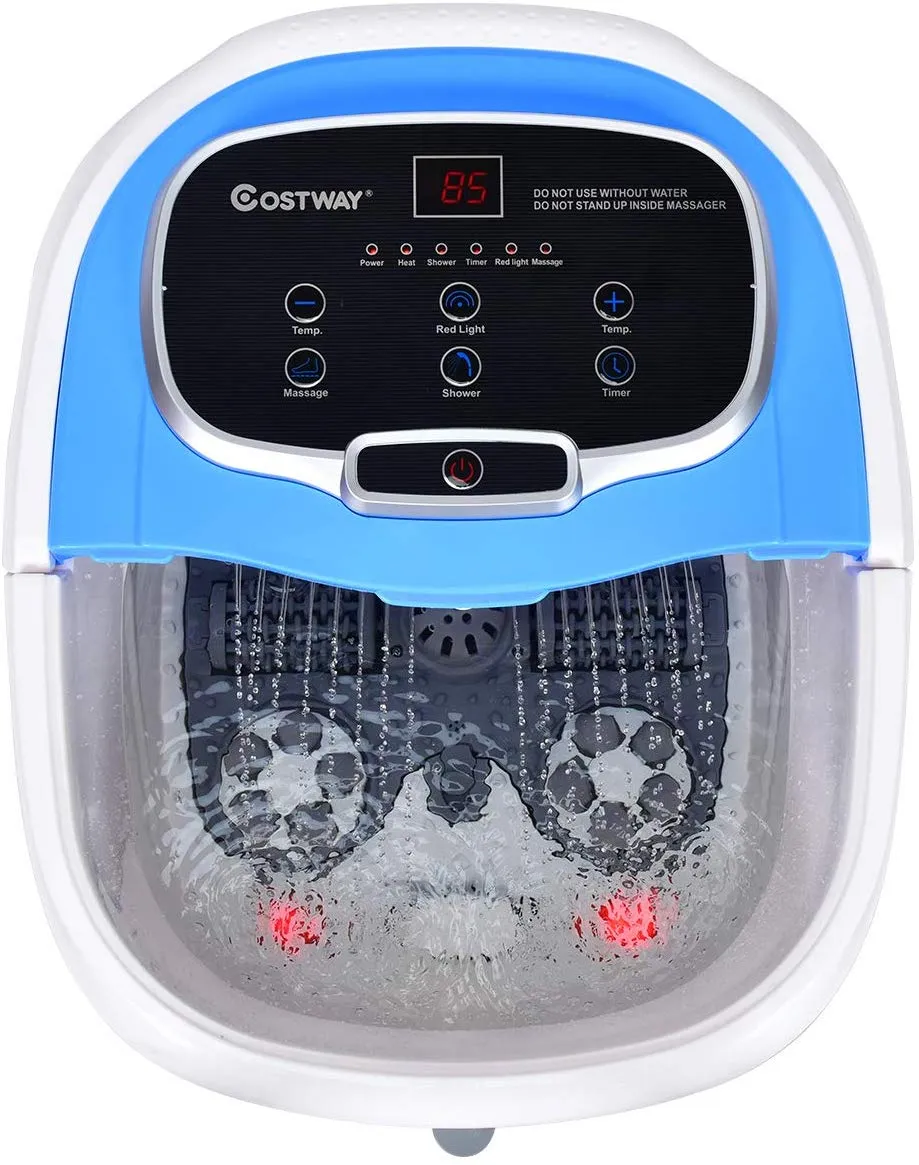 Foot Spa/Bath Massager, with Motorized Rollers, Shiatsu Massage