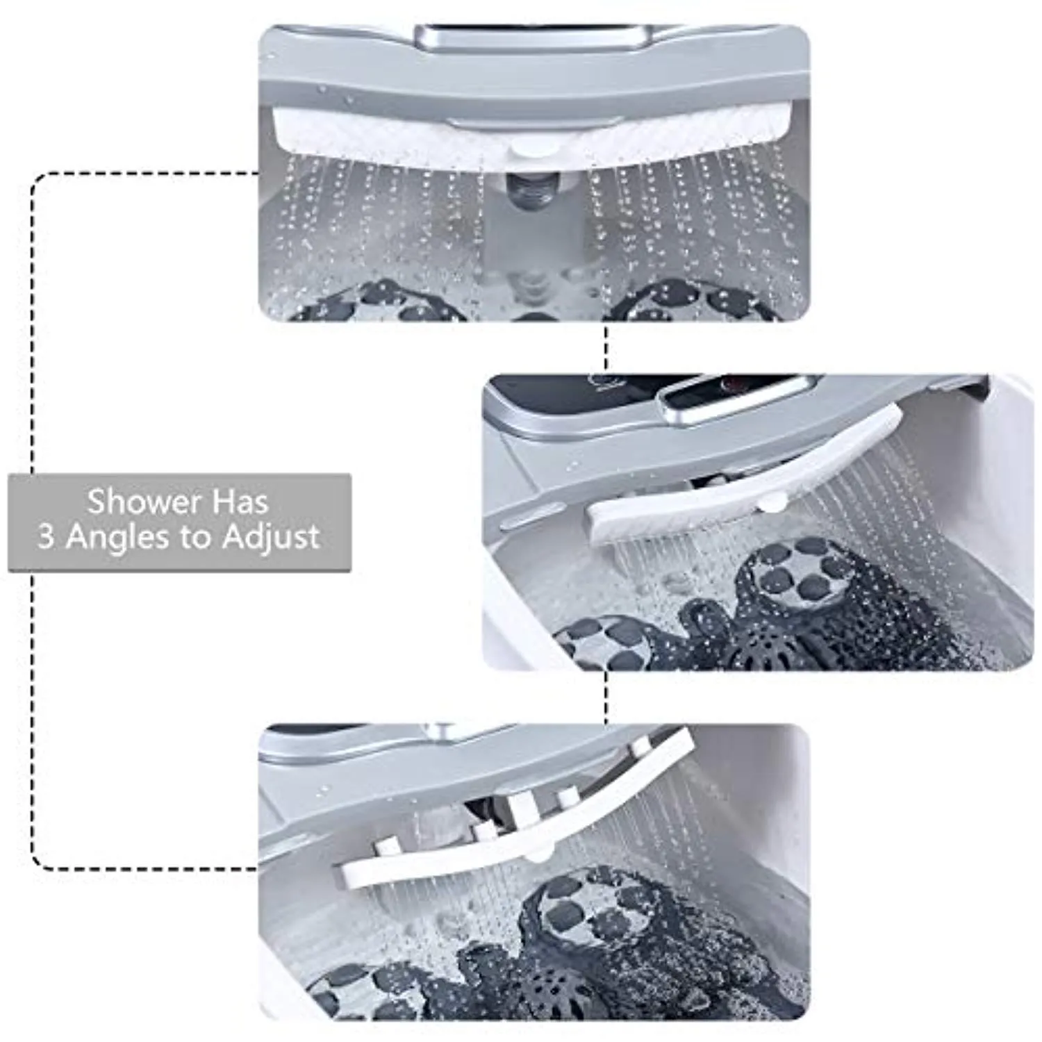 Foot Spa/Bath Massager, with Motorized Rollers, Shiatsu Massage