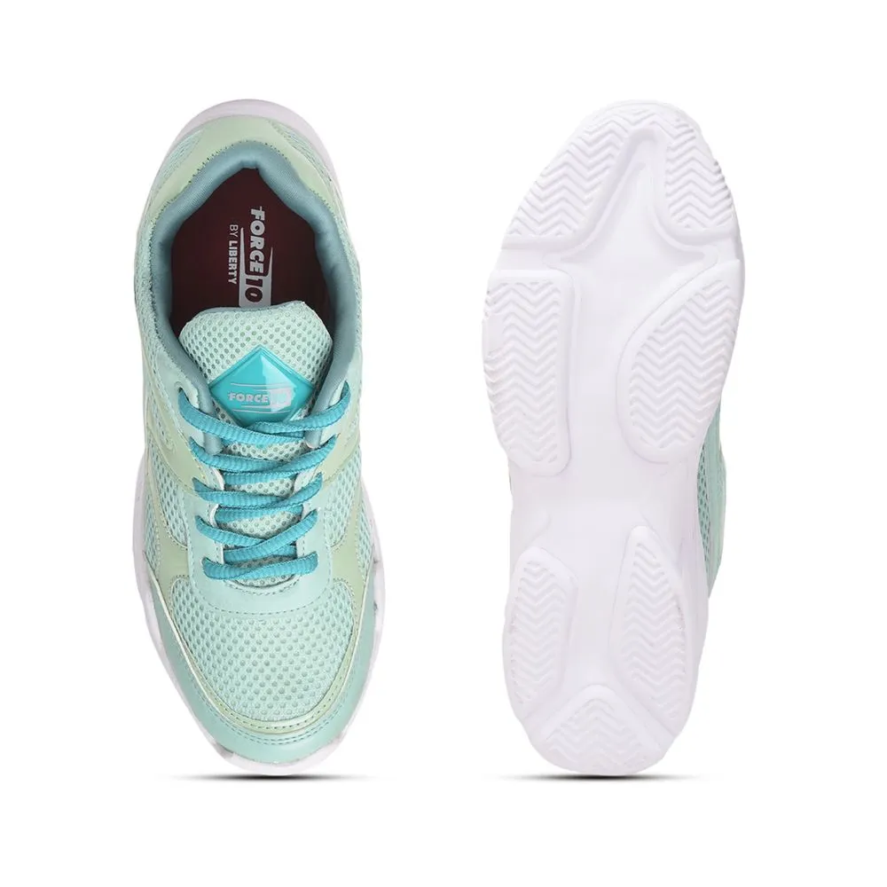 Force 10 Casual S. Green Lacing Shoes For Women Sadie By Liberty