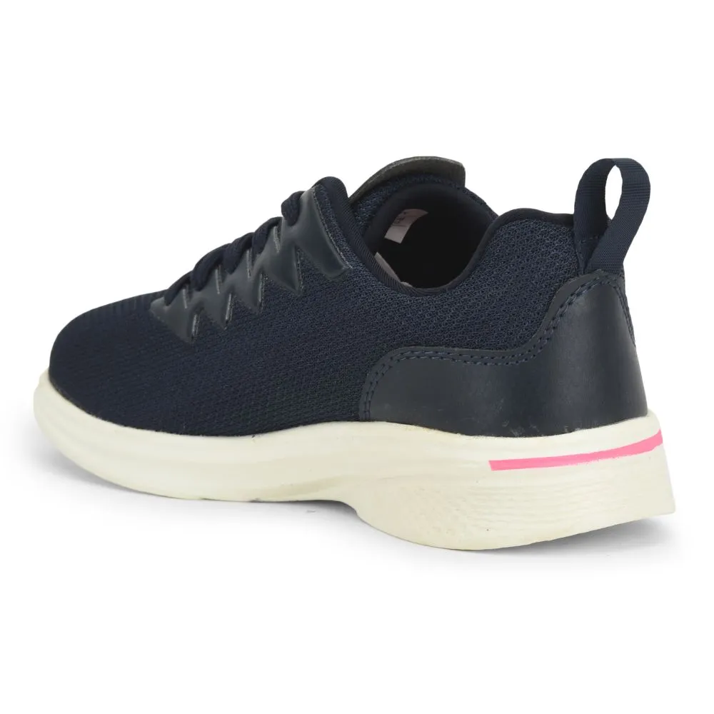 Force 10 Lacing Navy Blue Casual Shoes For Women CEINA By Liberty