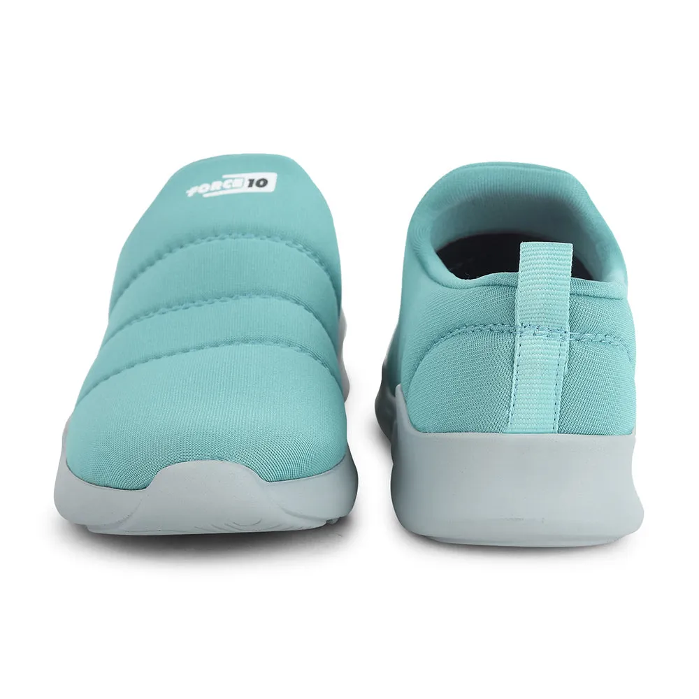 Force 10 Non Lacing S. Green Casual Shoes For Women AVILA-26 By Liberty