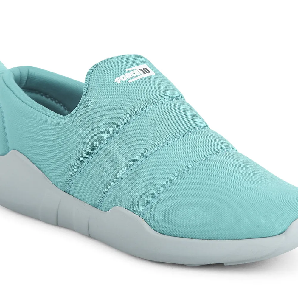 Force 10 Non Lacing S. Green Casual Shoes For Women AVILA-26 By Liberty
