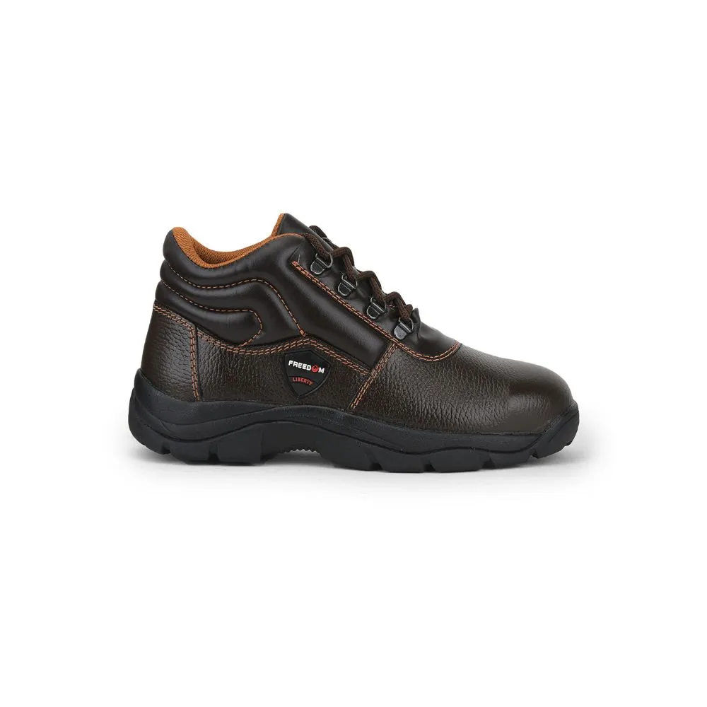 Freedom By Liberty Mens ARMOUR-AK Lacing Brown Safety Shoe