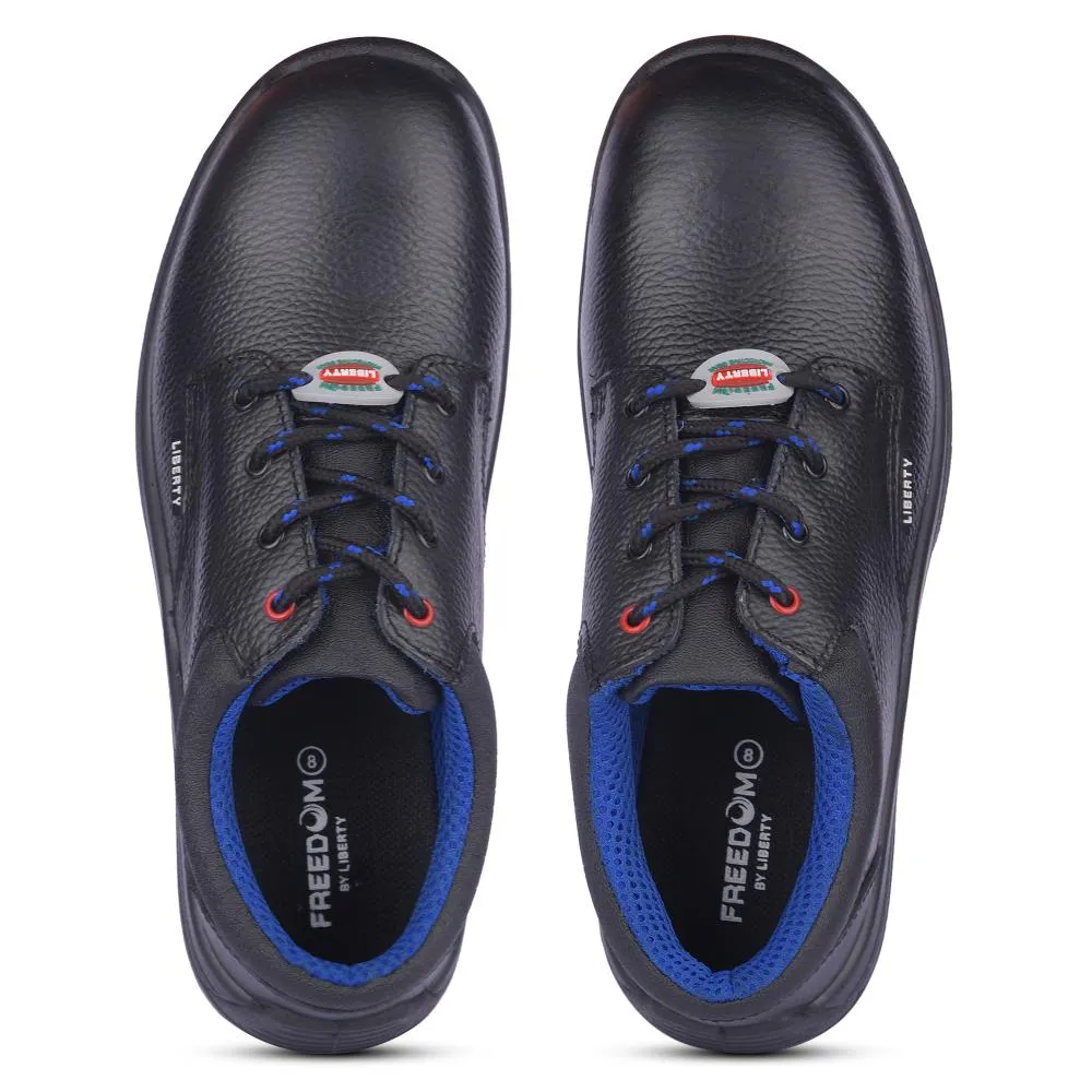 Freedom By Liberty Mens SURKSHA2SJ Black Safety Lacing Shoes
