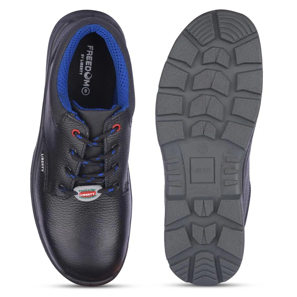 Freedom By Liberty Mens SURKSHA2SJ Black Safety Lacing Shoes