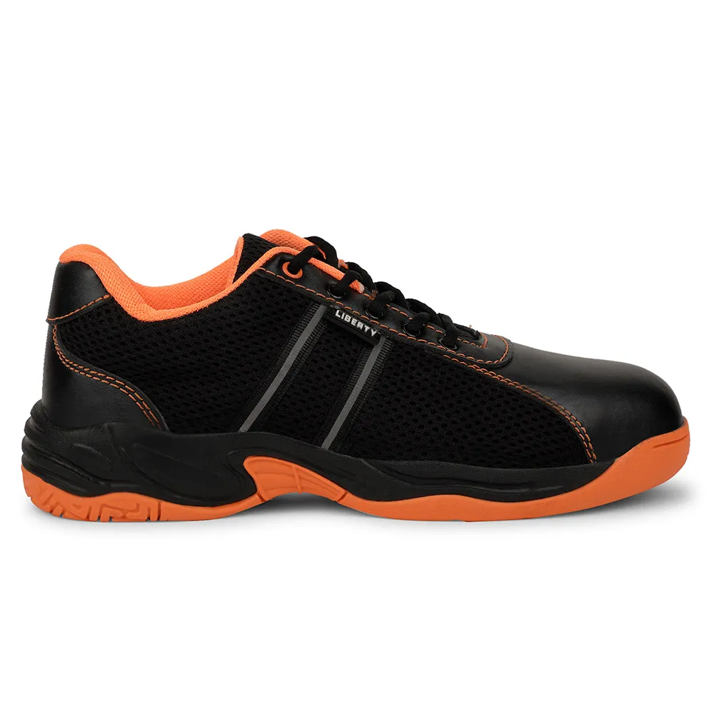 Freedom Orange Lacing Safety Shoes For Men ROCKELETST By Liberty