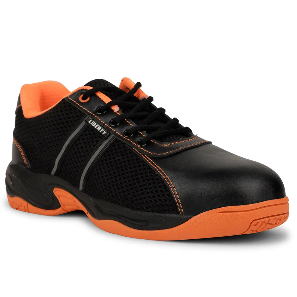 Freedom Orange Lacing Safety Shoes For Men ROCKELETST By Liberty