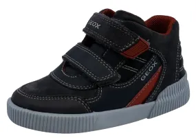 Geox Kilwi Dark Grey Black Suede Hook and Loop Boy's Hightop