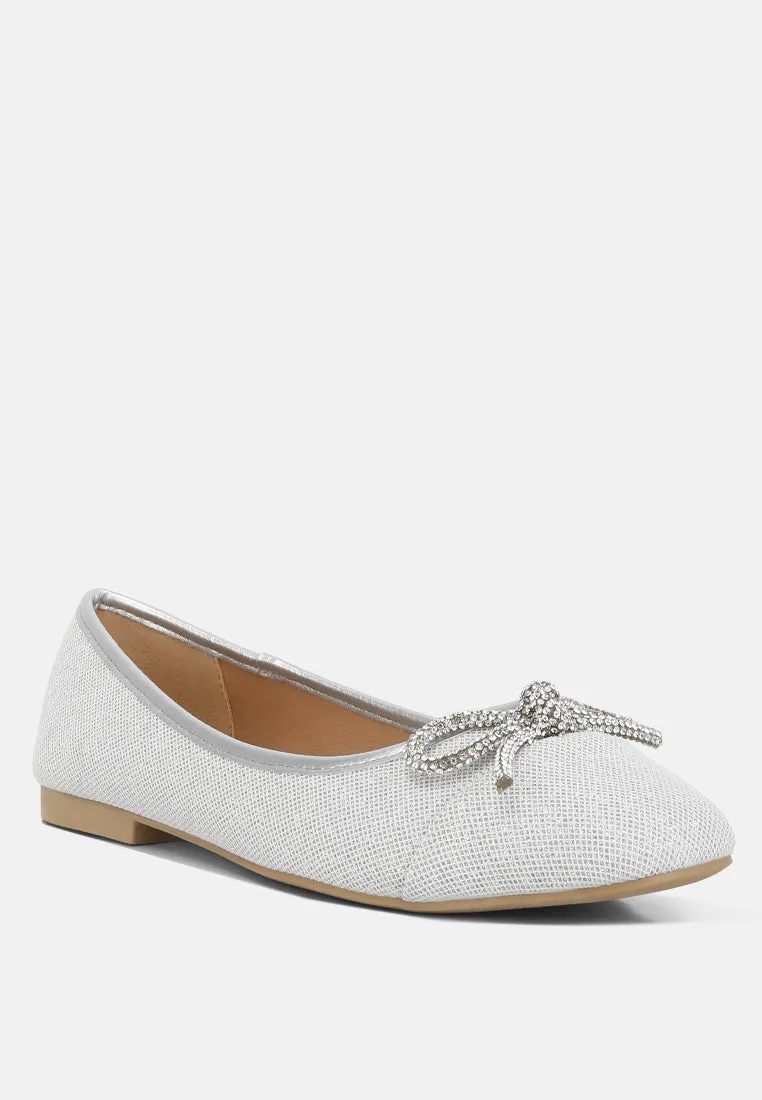 Gizeh Women Rhinestone Embellished Ballerinas