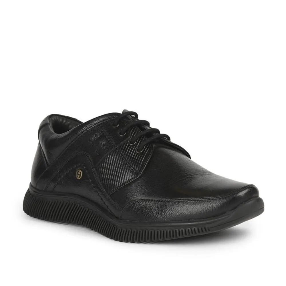 Healers Casual (Black) Lacing Shoes For Men UVL-101 By Liberty