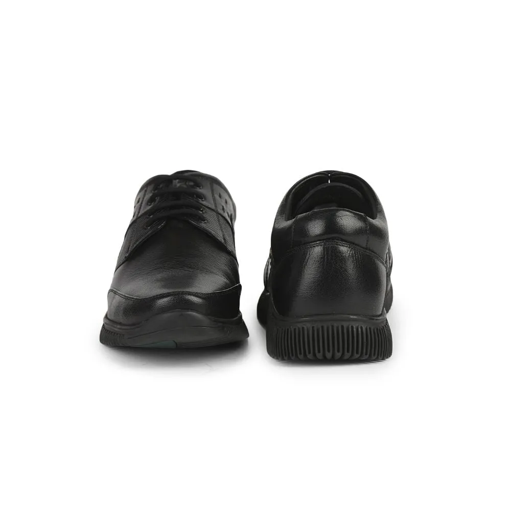 Healers Casual (Black) Lacing Shoes For Men UVL-101 By Liberty
