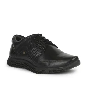 Healers Casual (Black) Lacing Shoes For Men UVL-101 By Liberty