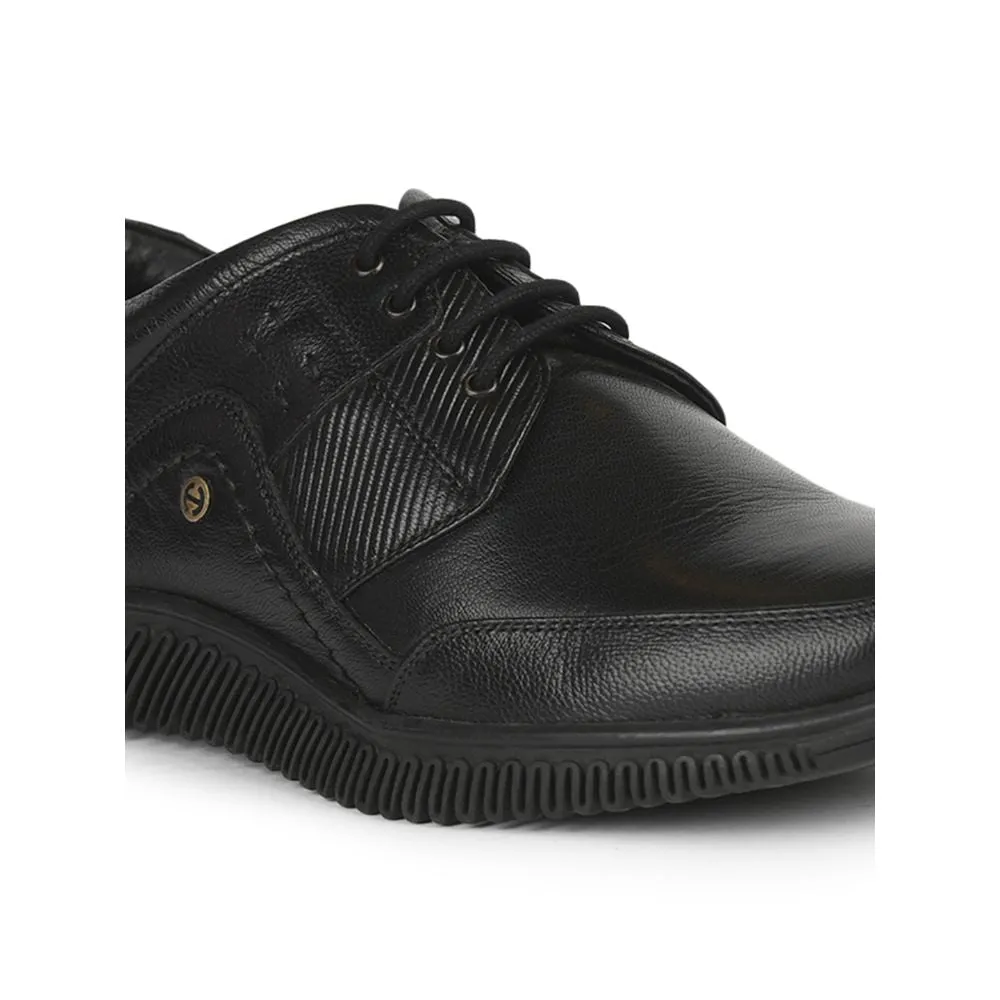 Healers Casual (Black) Lacing Shoes For Men UVL-101 By Liberty