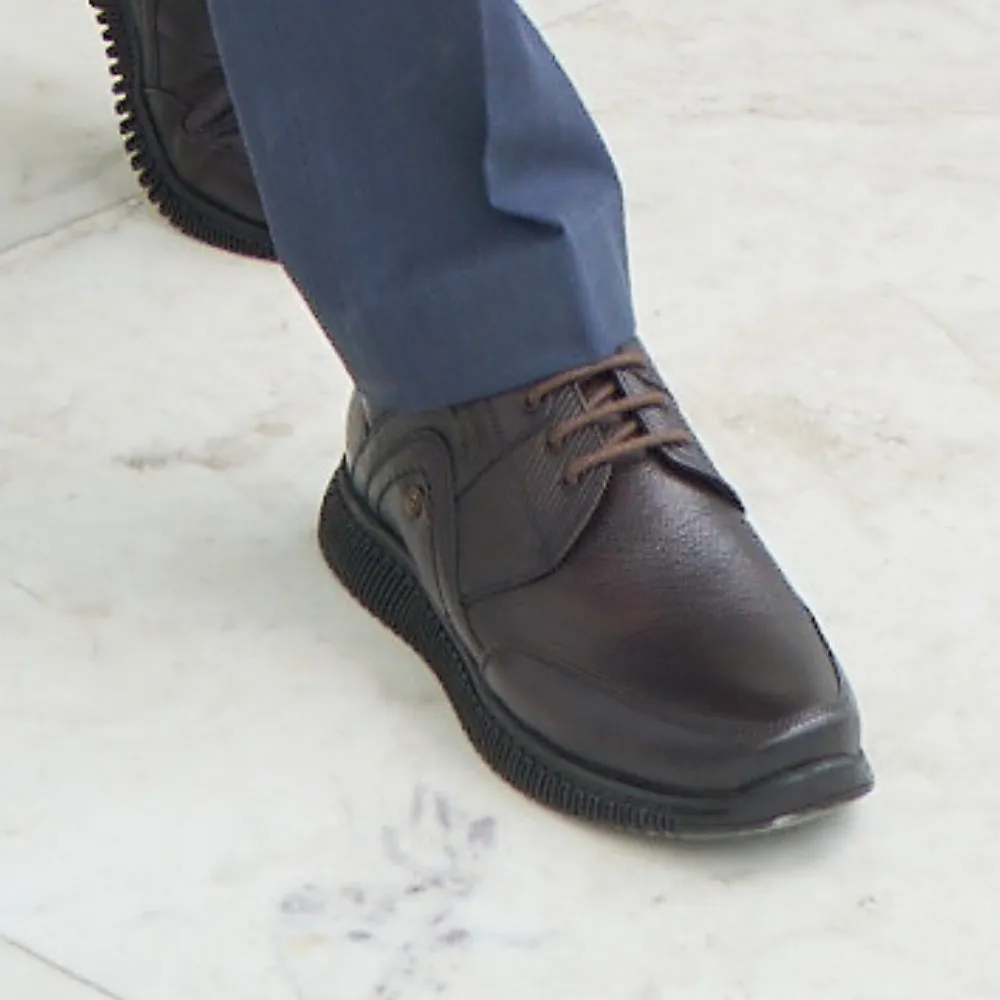 Healers Casual (Brown) Lacing Shoes For Men UVL-101 By Liberty
