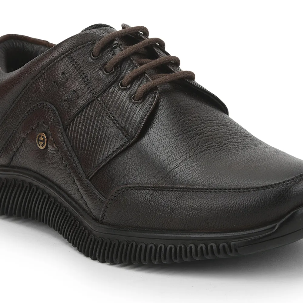 Healers Casual (Brown) Lacing Shoes For Men UVL-101 By Liberty