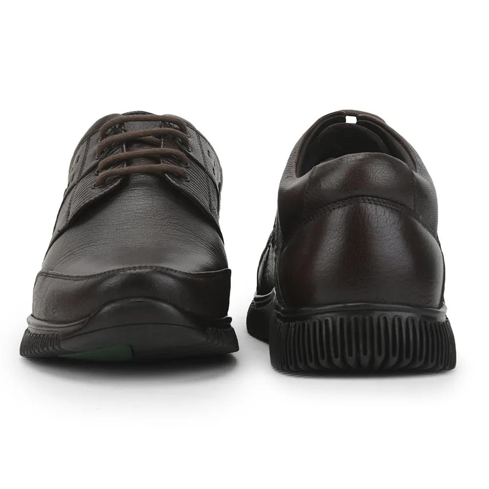 Healers Casual (Brown) Lacing Shoes For Men UVL-101 By Liberty