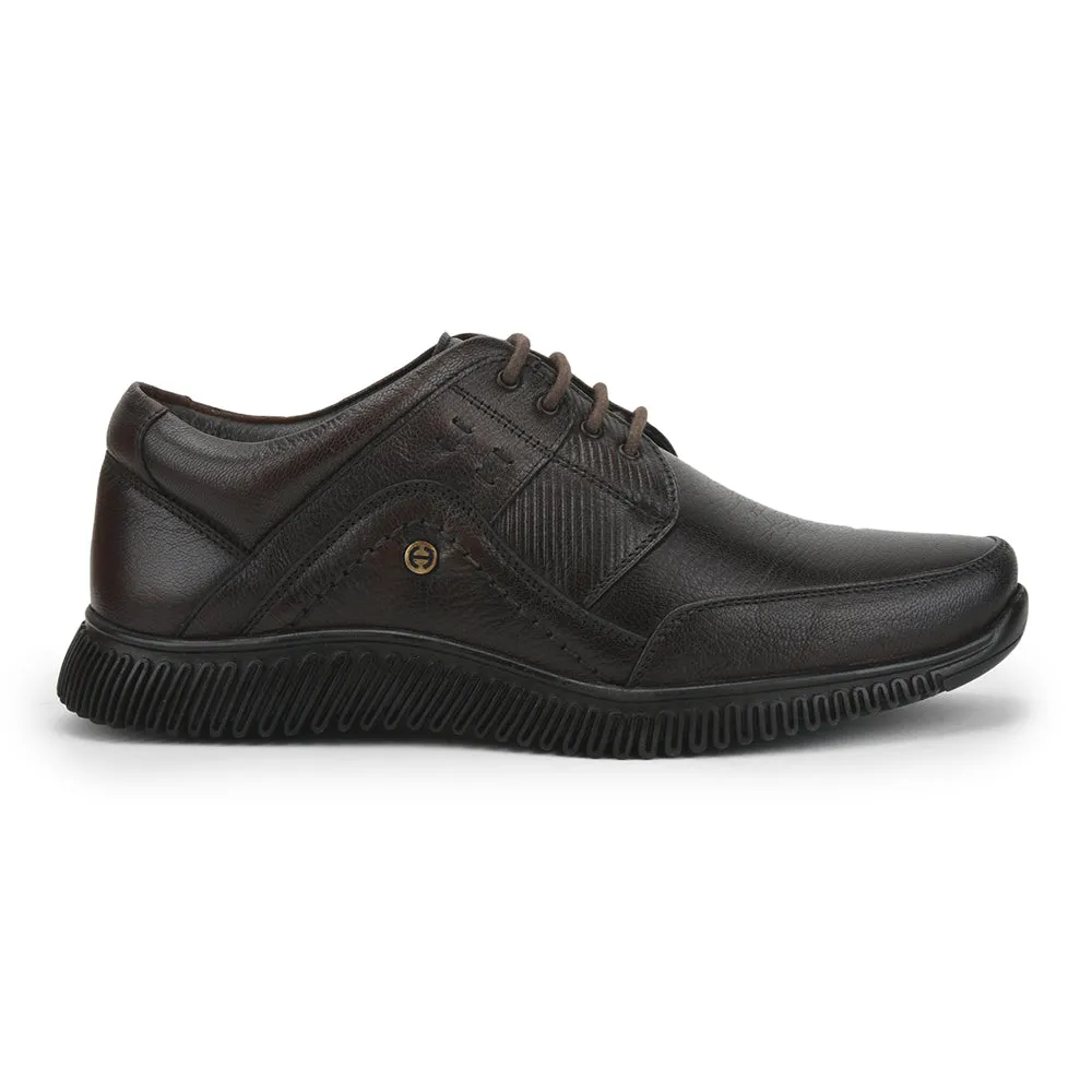 Healers Casual (Brown) Lacing Shoes For Men UVL-101 By Liberty
