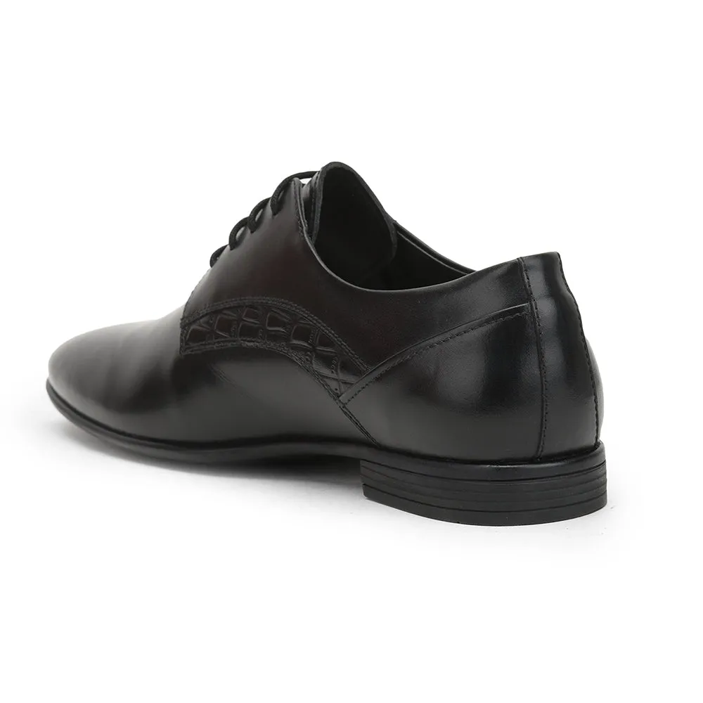 Healers Formal Lacing Classice Oxford Shoes For Men (Black) SSL-210 By Liberty