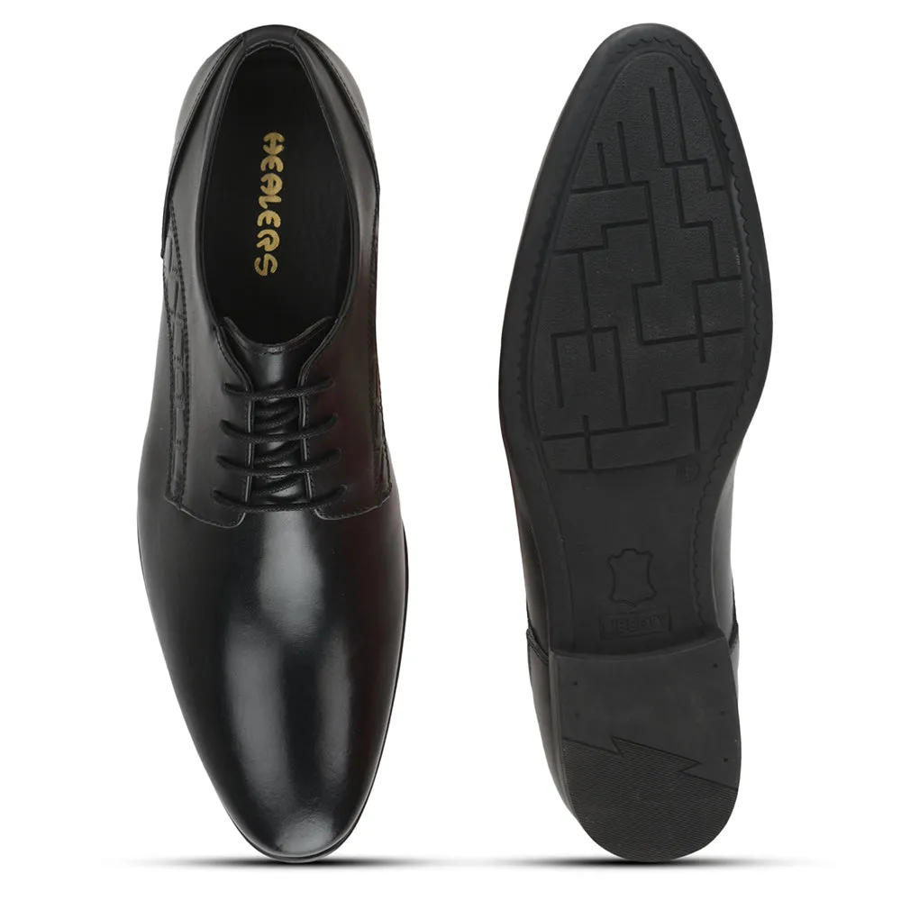 Healers Formal Lacing Classice Oxford Shoes For Men (Black) SSL-210 By Liberty