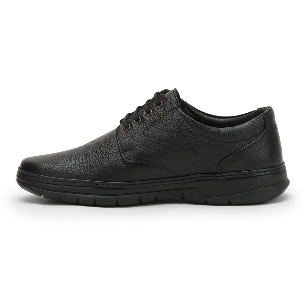 Healers Formal Lacing Shoes For Men (Black) ER-50 By Liberty