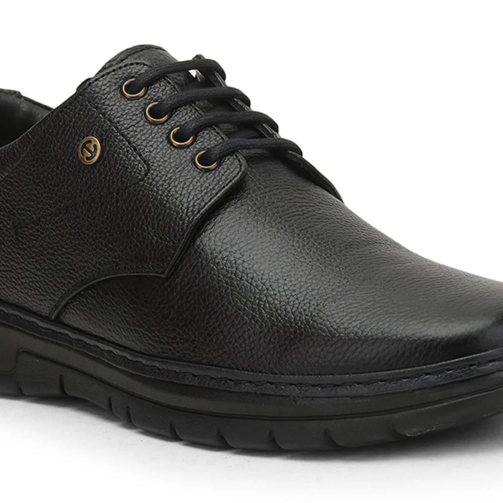 Healers Formal Lacing Shoes For Men (Black) ER-50 By Liberty