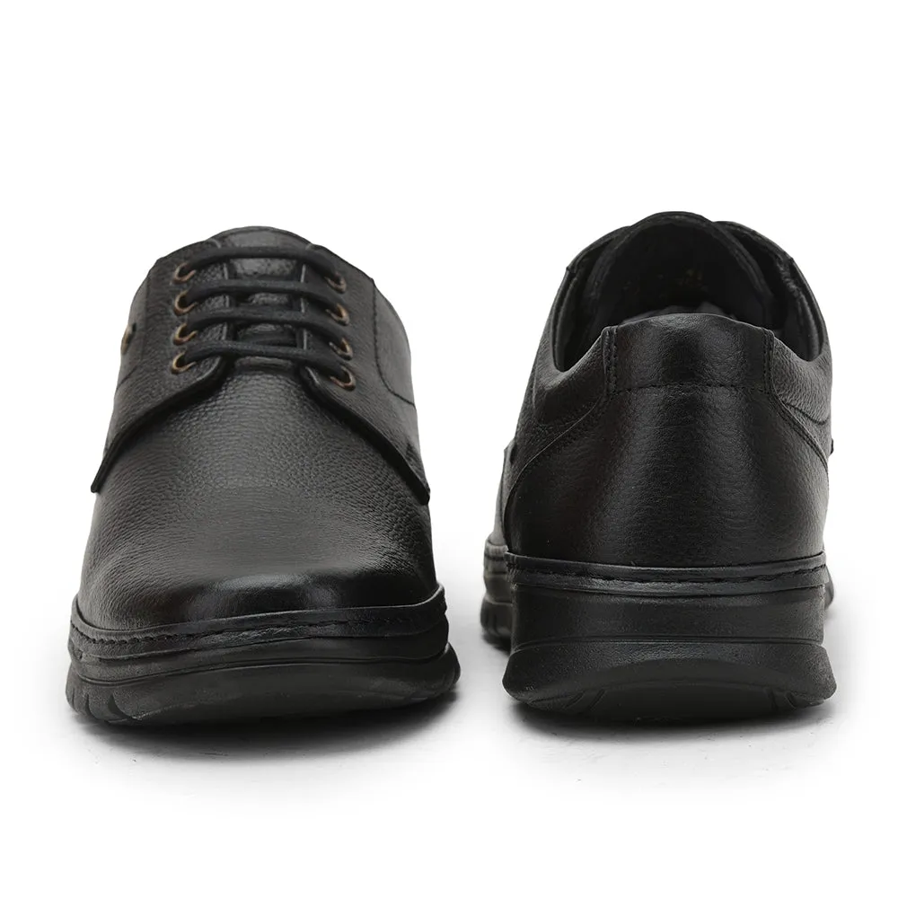 Healers Formal Lacing Shoes For Men (Black) ER-50 By Liberty