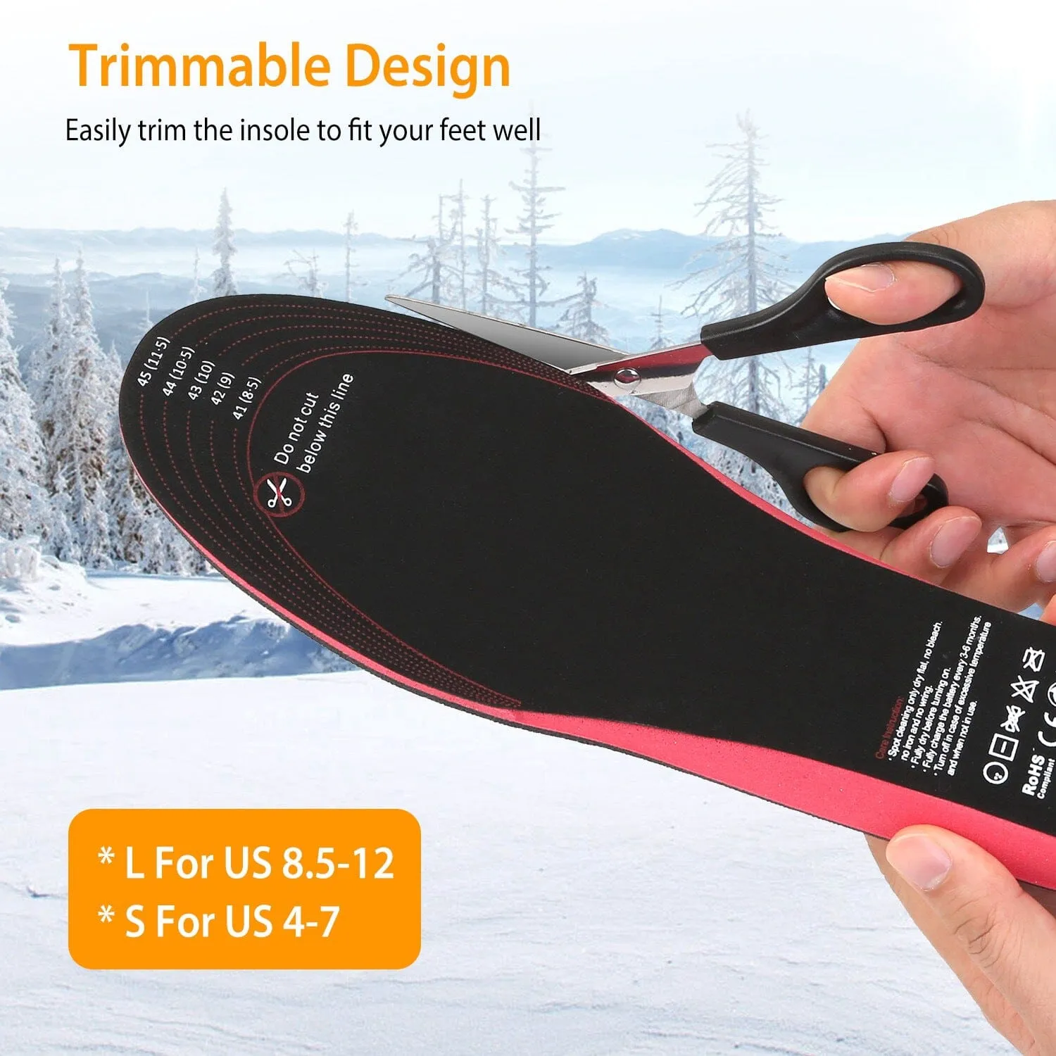 Heated Insoles Electric Heated Foot Warmer