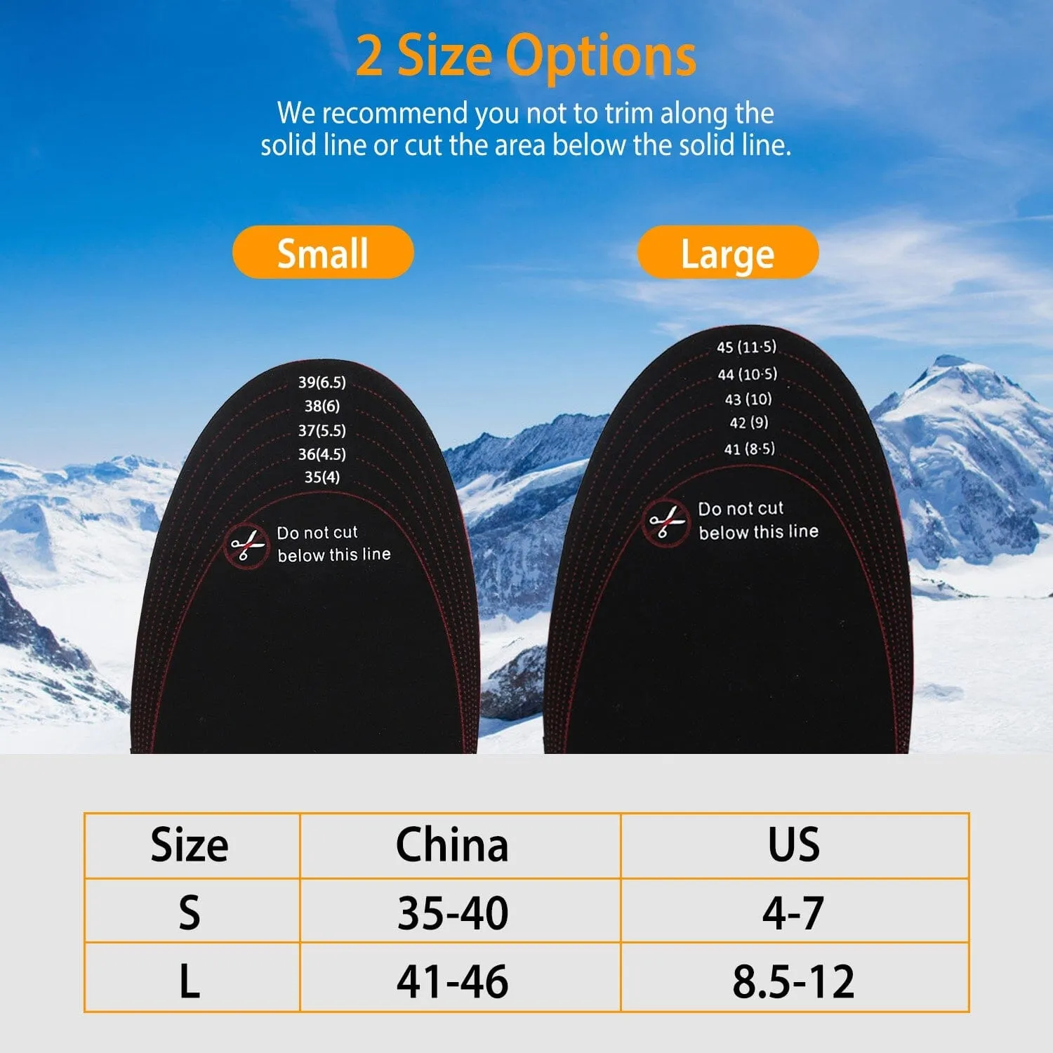 Heated Insoles Electric Heated Foot Warmer