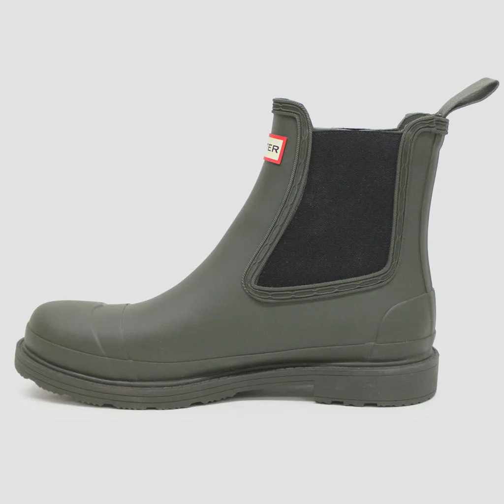 Hunter MFS9016RMA Mens Commando Chelsea Boot Dark Olive - UK 8
