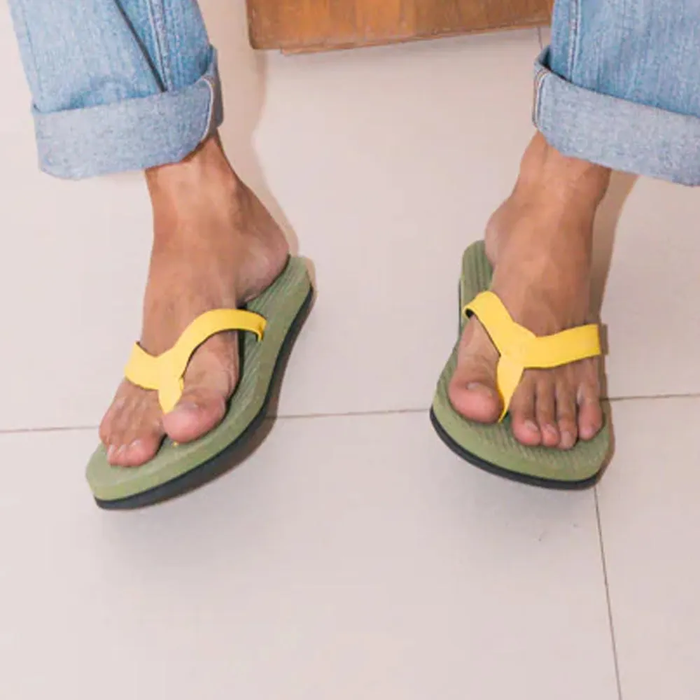 Indosole Essential Flip Flops - Olive