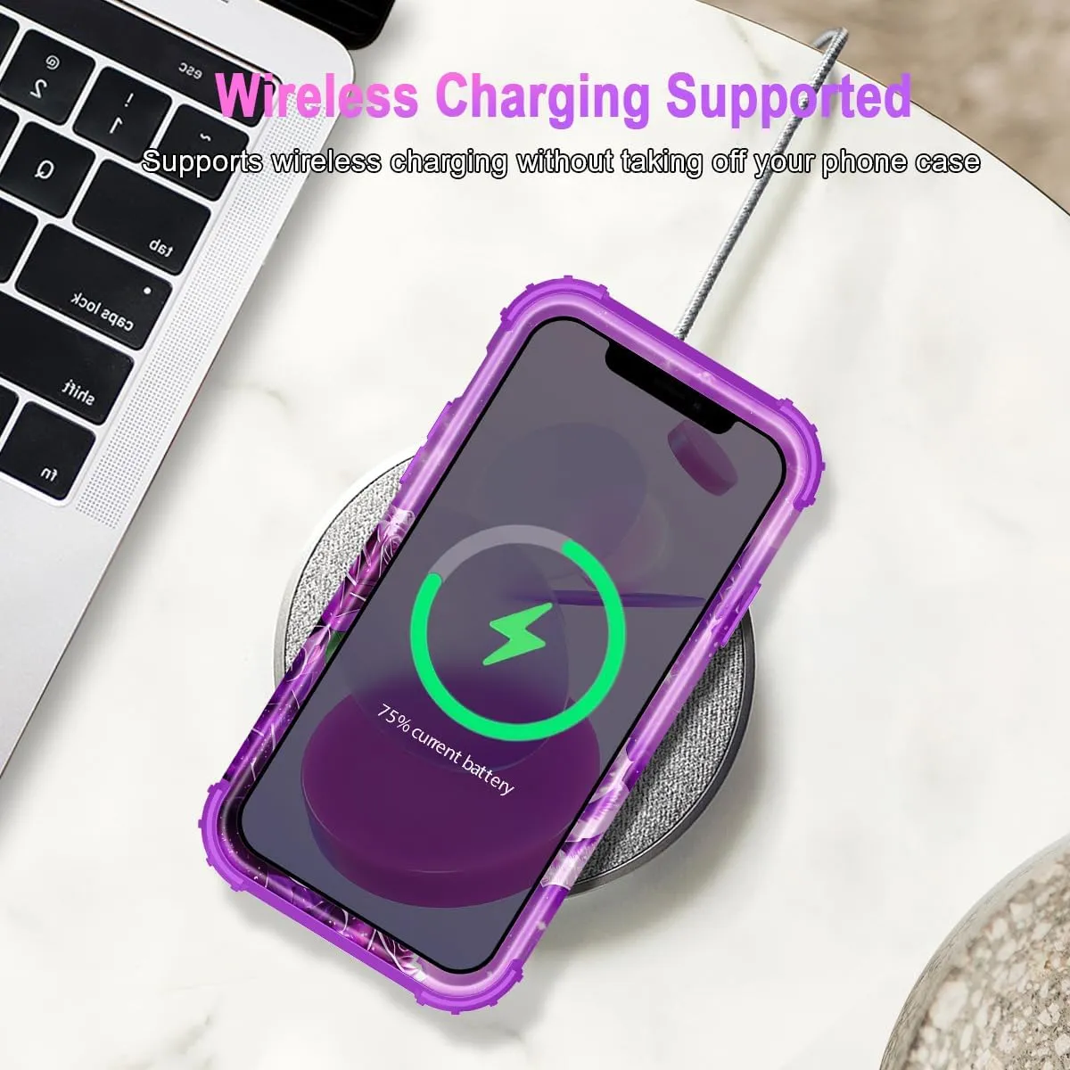 iPhone 16 Case Glow The Dark Three Layer Heavy Duty Shockproof Protection Hard Plastic Bumper Soft Silicone Case
