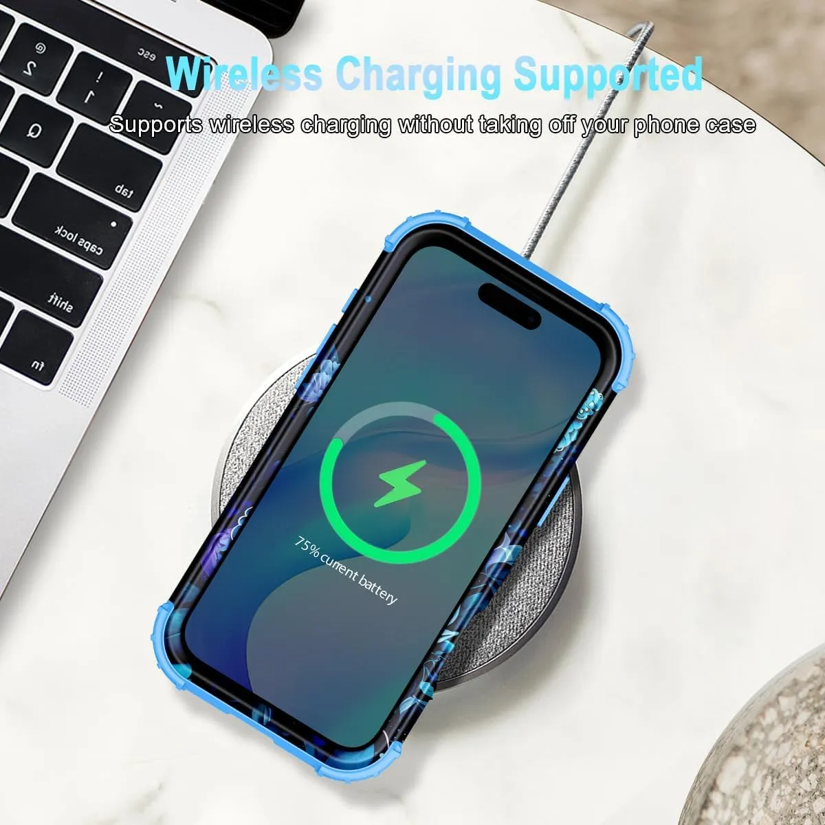 iPhone 16 Case Glow The Dark Three Layer Heavy Duty Shockproof Protection Hard Plastic Bumper Soft Silicone Case