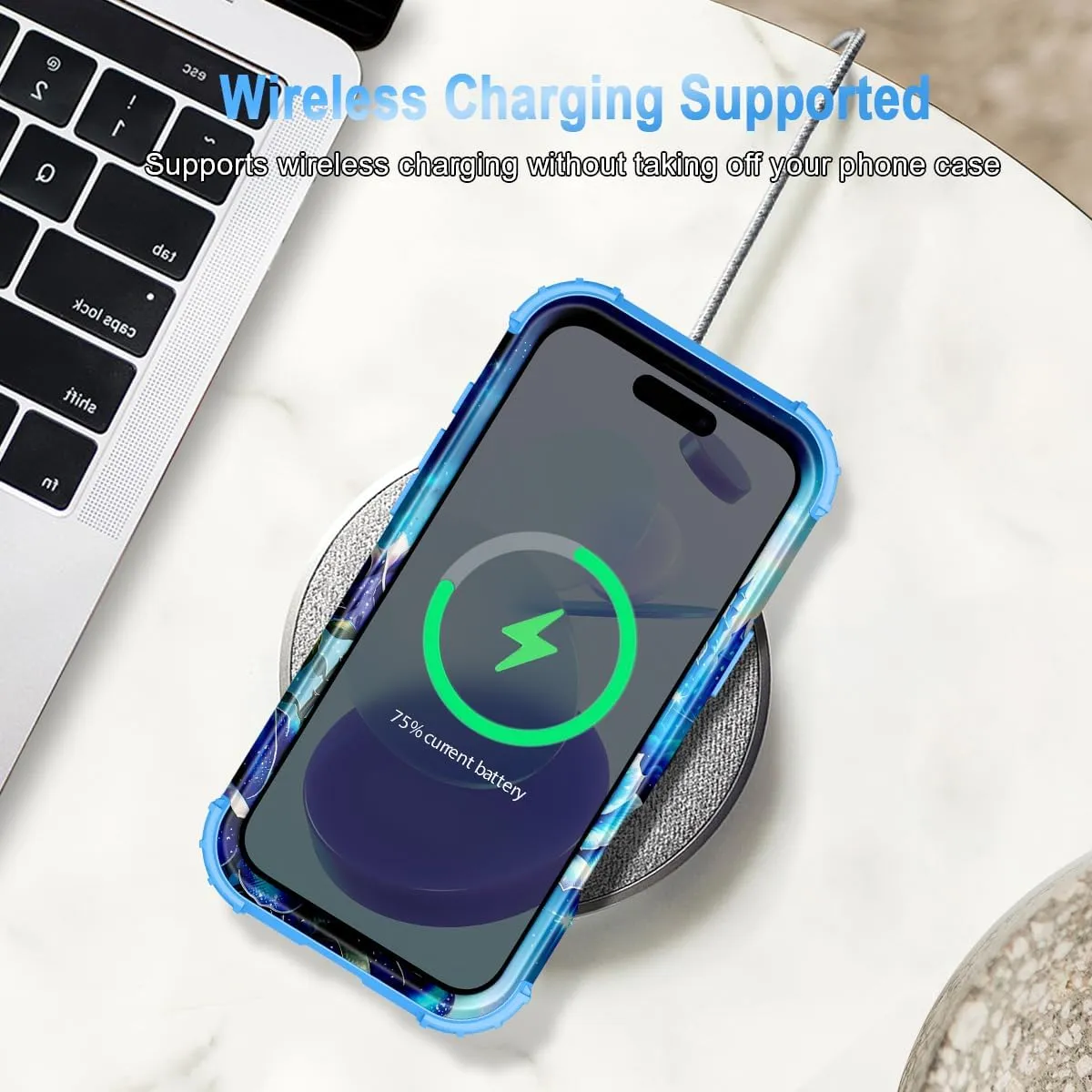 iPhone 16 Case Glow The Dark Three Layer Heavy Duty Shockproof Protection Hard Plastic Bumper Soft Silicone Case