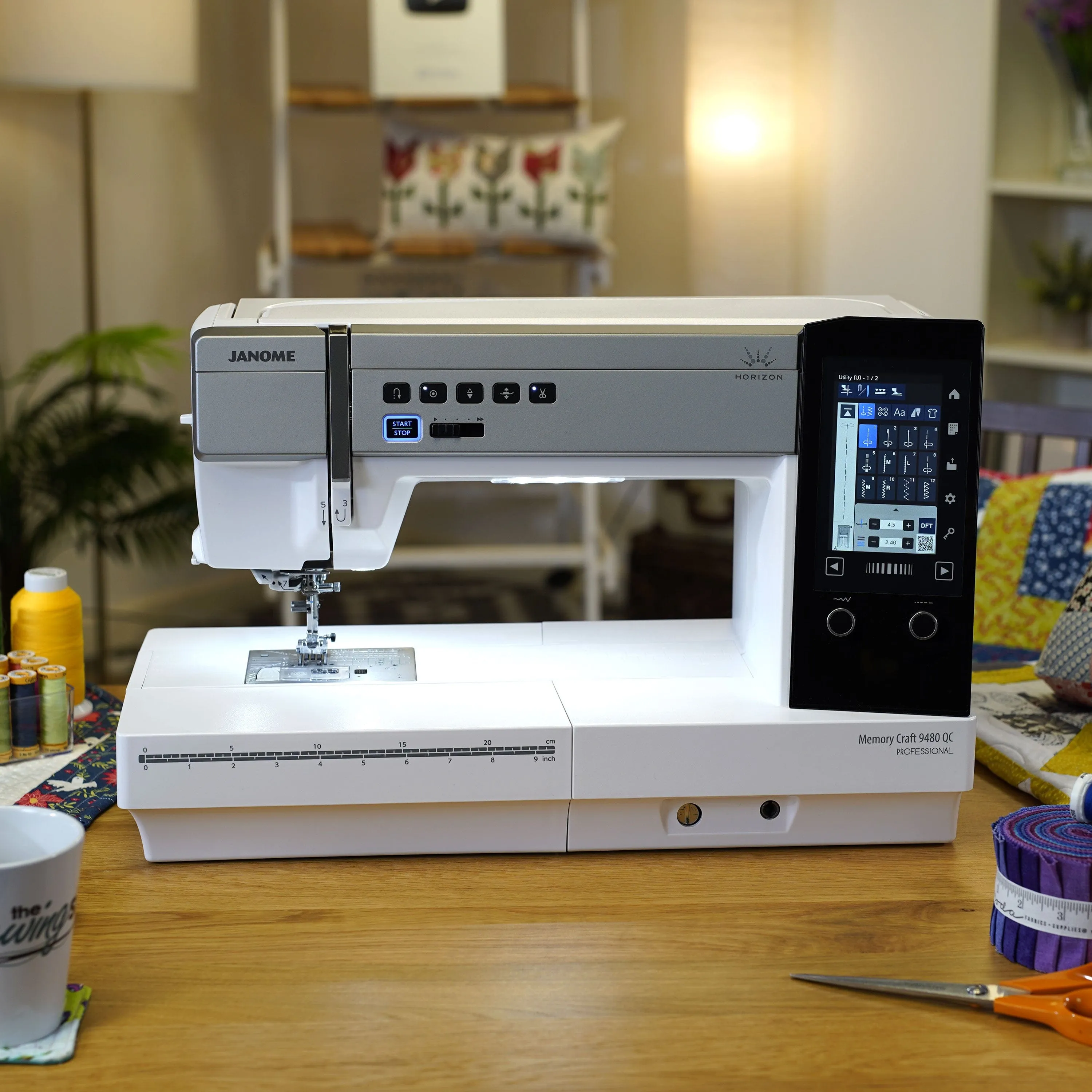 Janome Memory Craft 9480QCP Sewing Machine   Free Ruler work Set worth £87