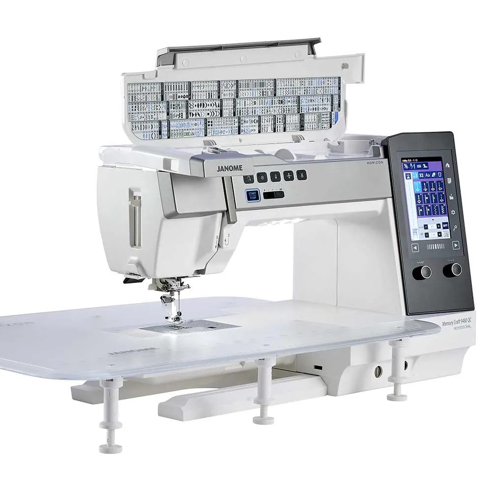 Janome Memory Craft 9480QCP Sewing Machine   Free Ruler work Set worth £87