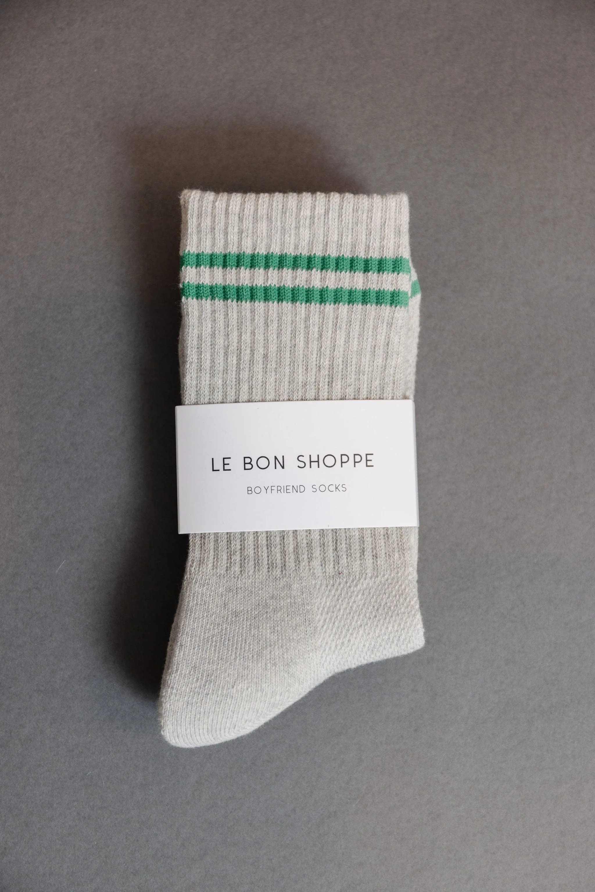 Le Bon Shoppe Boyfriend Socks in Light Grey