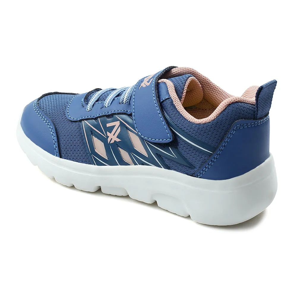 Leap7x Blue Non Lacing Velcro Casual Shoes For Kids JERRY-V By Liberty