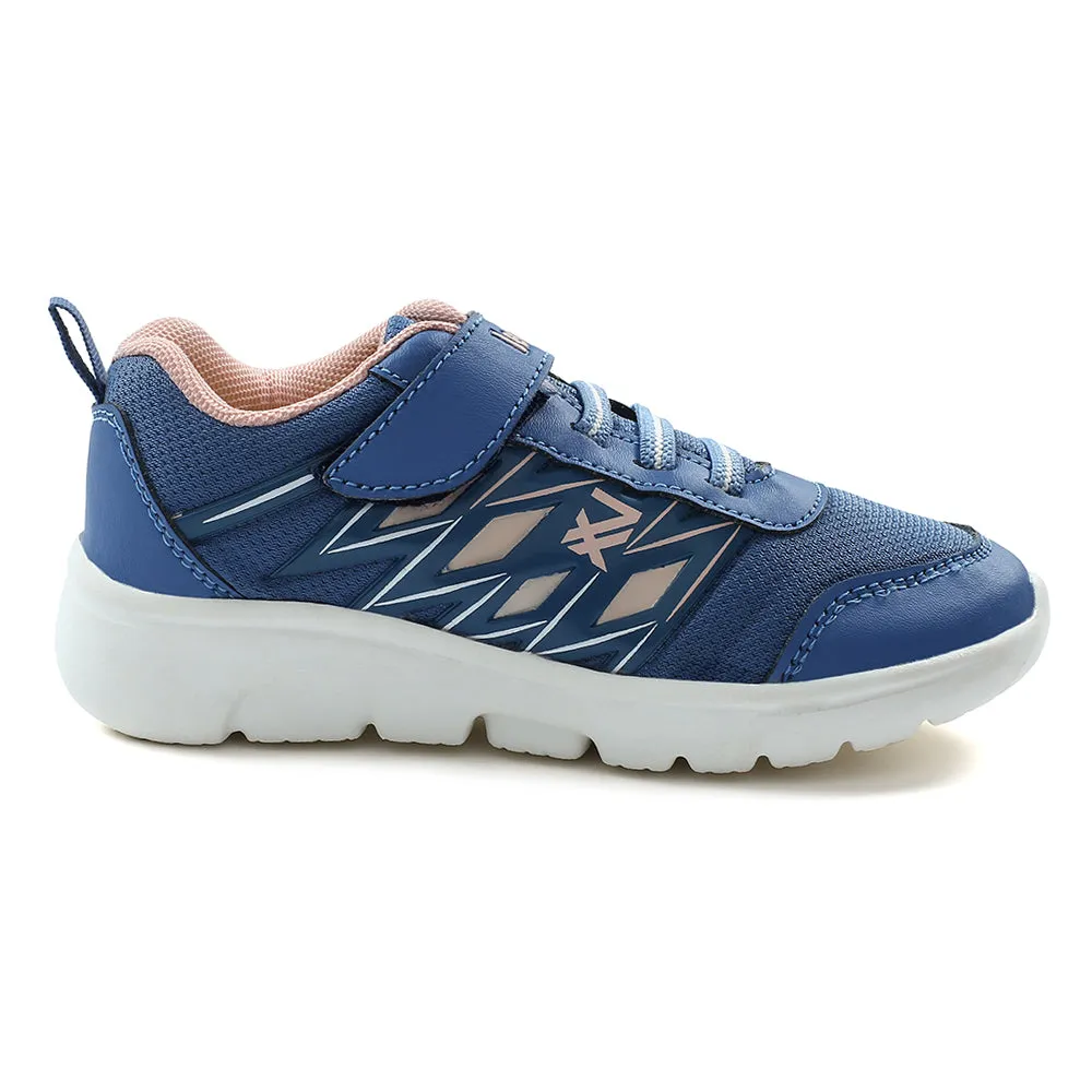 Leap7x Blue Non Lacing Velcro Casual Shoes For Kids JERRY-V By Liberty