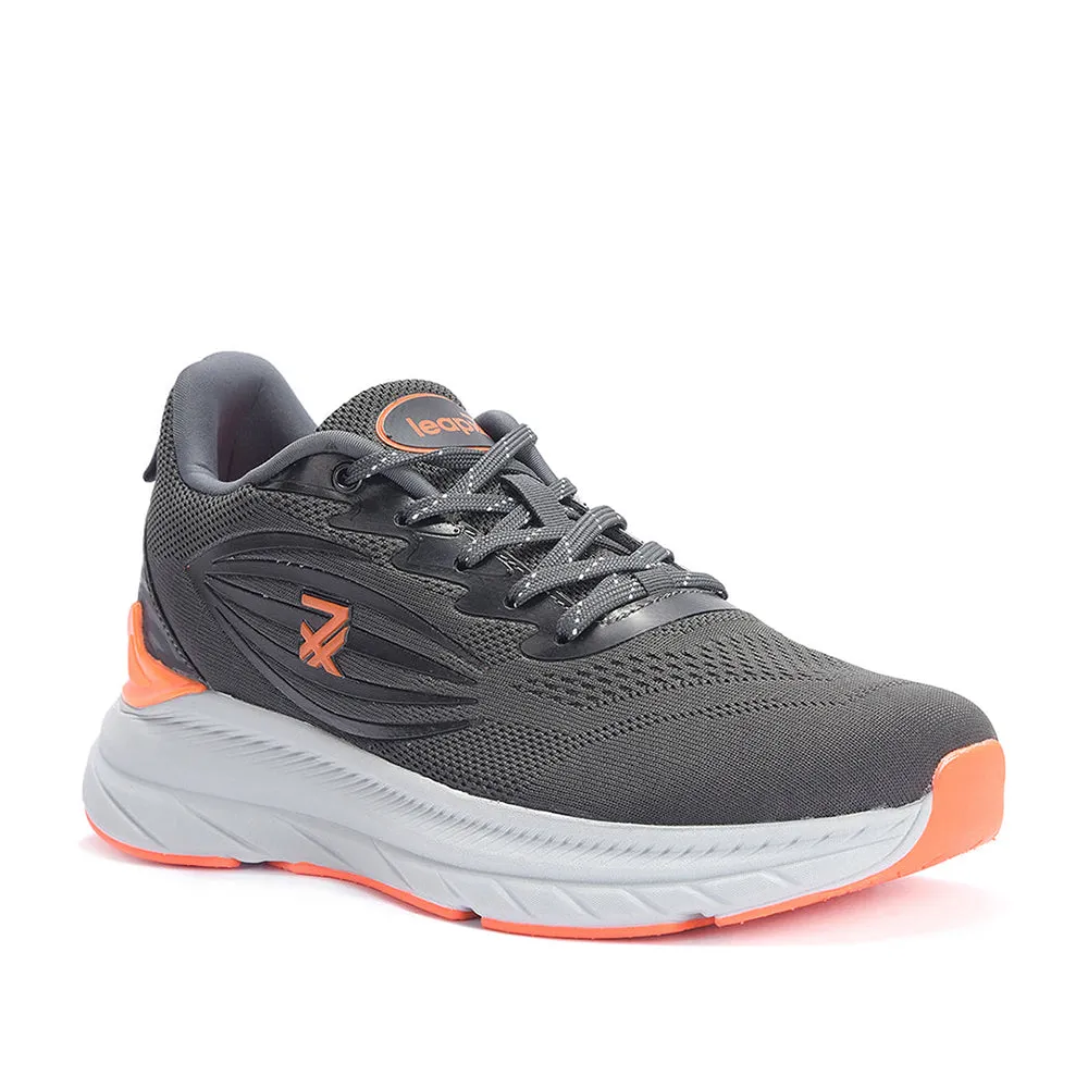 Leap7x By Liberty Men RW-02 D.Grey Sports Lacing Shoes