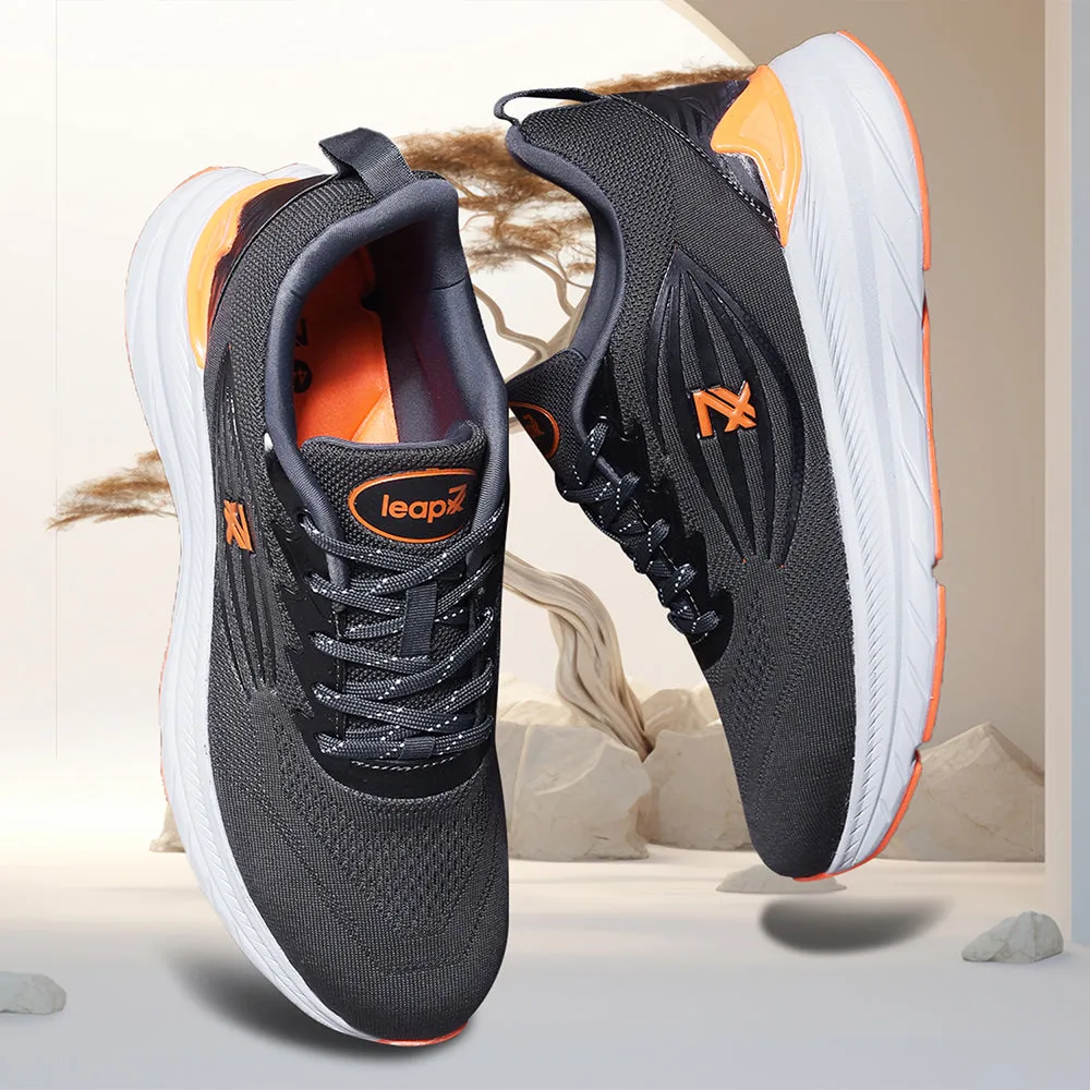 Leap7x By Liberty Men RW-02 D.Grey Sports Lacing Shoes
