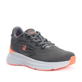 Leap7x By Liberty Men RW-02 D.Grey Sports Lacing Shoes
