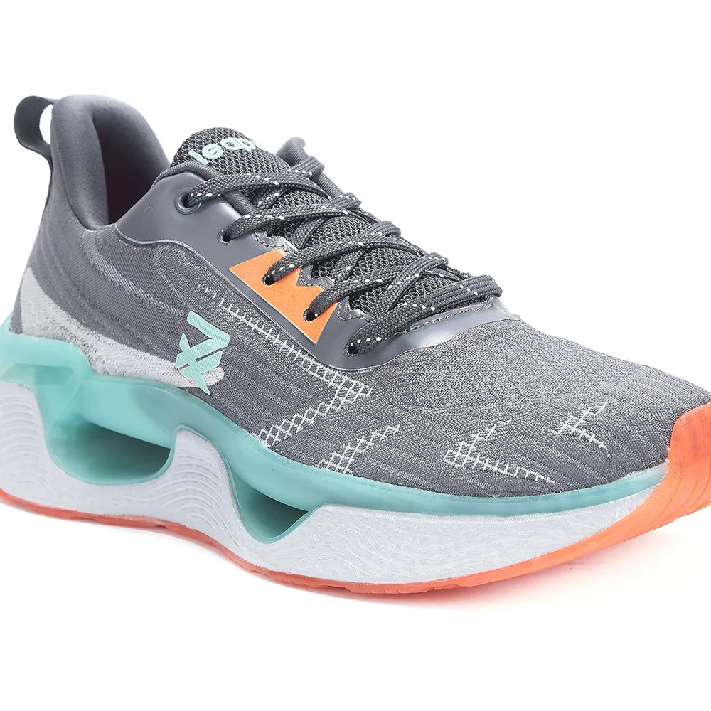 Leap7x By Liberty Men RW-10 Grey Sports Lacing Shoes