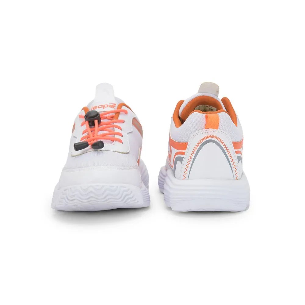 Leap7x Casual White Lacing Shoe For Kids WALT-505E By Liberty