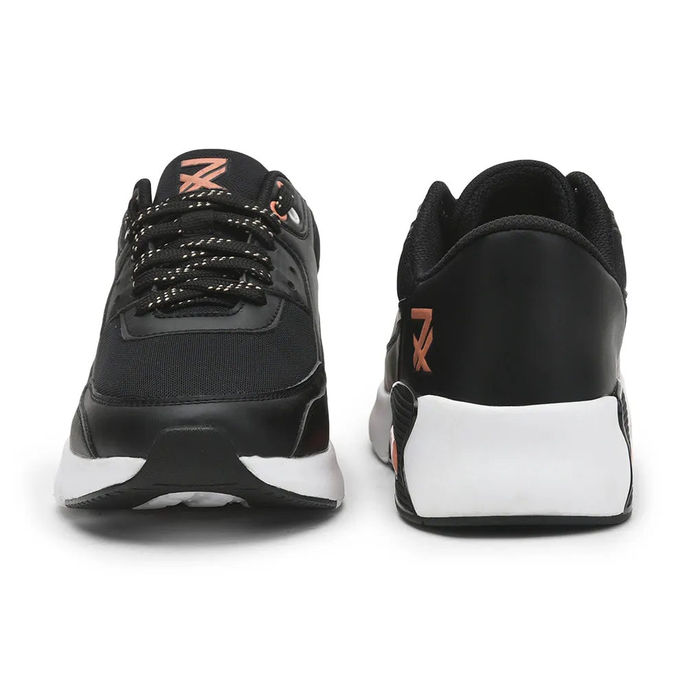 Leap7x Lacing Black Casual Shoes For Men BRISTOL-1E By Liberty