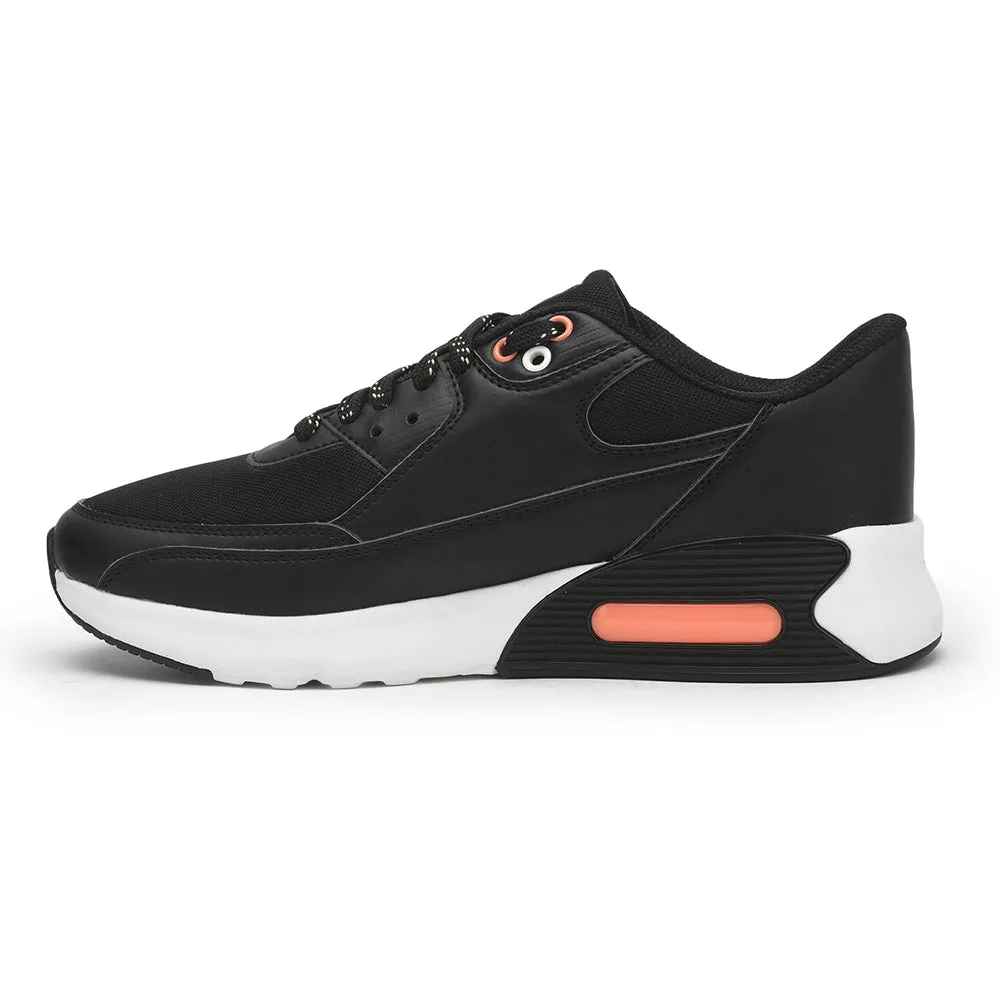 Leap7x Lacing Black Casual Shoes For Men BRISTOL-1E By Liberty